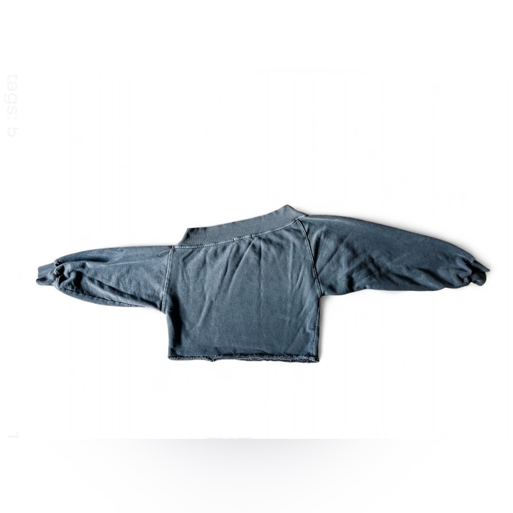 FREE PEOPLE We The Free Bri Pullover Sweater Charcoal - Medium - Picture 6 of 10